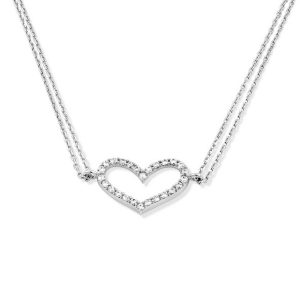 Halskette - Herzanhänger 925/-Silber